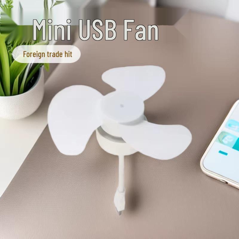 2026 USB Powered Small Car Fan & Power Bank with 360° Adjustability, Office Portable Fan