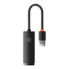 Baseus Lite Series USB A To Ethernet LAN Adapter 100Mbps - Black, Model WKQX000001