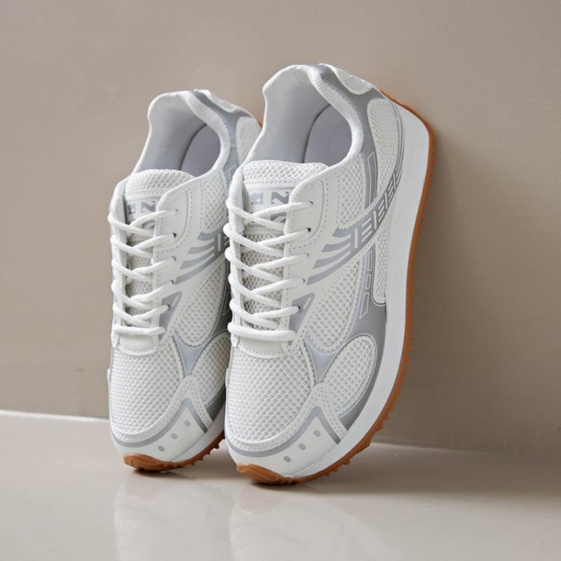 

Сетчатые дышащие кроссовки для папы женские летние новые студенческие универсальные повседневные женские туфли модные легкие спортивные туфли 41 бежевый