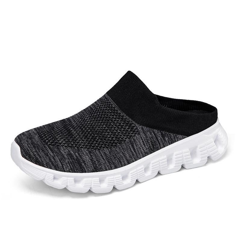 Home Men's and Women's Trendy Shoes plus Size Couple's Lightweight Breathable Fly-Knit Socks Shoes Sports Casual Shoes