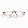 Factory Customized Cubic Zircon Cross Ring Adjustable S925 Cross Ring For Women