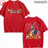 Tshirt Beauty and the Beast Vintage  Aesthetic Styles High Quality Cotton Women Fashion Loose Short Sleeve Oneck Tee