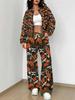 Grid New Autumn And Winter New European And American Women'S Clothing Striped Printing Suit Women