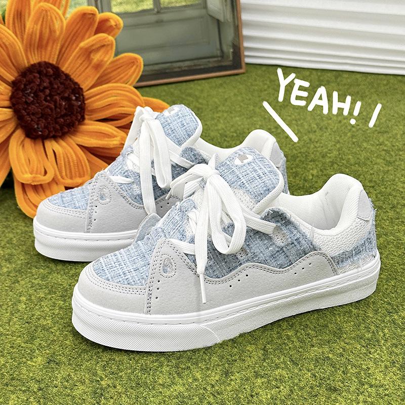 Women's shoes summer niche black casual canvas shoes retro versatile sports big head shoes men's