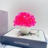 Chrysanthemum Flower Simulated Ball Artificial Green Plants Potted Decor Desktop
