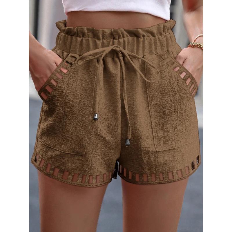 GMXIA Kadın Modası Günlük Düz Renk Baskılı Pantolon & Kapri