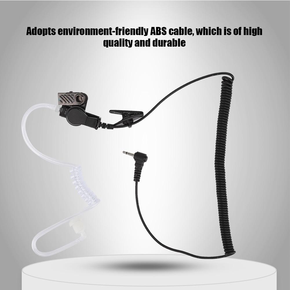 2.5MM Air Acoustic Sound Tube Headphones Listening Only Earpiece for Walkie Talkie Radio