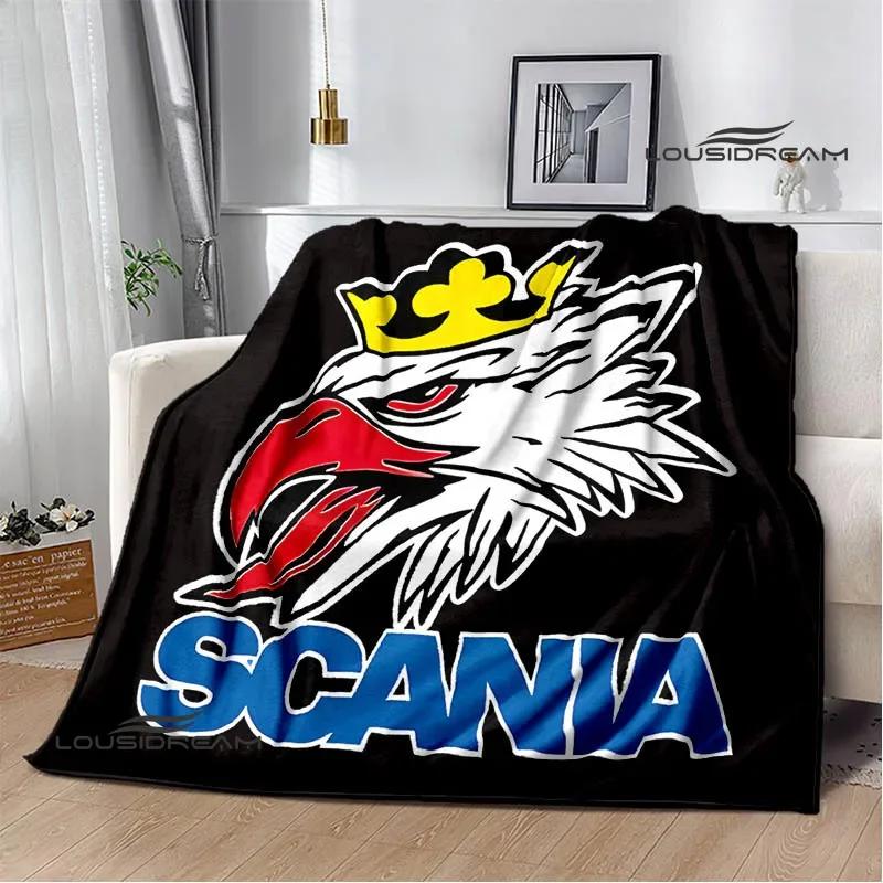 3D S-Scania Truck Printed Blanket Picnic Blanket Warm Flannel Blankets Home Bed Linings Blankets for Beds Birthday Gift