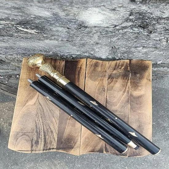 Victorian Brass Knob Walking Stick Handmade Rosewood Cane 93.98 cm Christmas Wedding Travel Father, Mother, Grandfather, Grandmother Gift