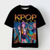 Children T-shirt for Boys Girls Fashion Anime Movie Tees Kids KPop Demon Hunters Huntrix Funny Short Sleeve T Shirt Gifts