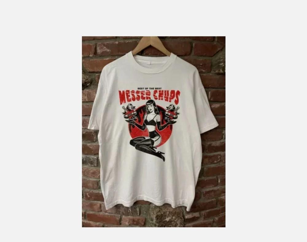ЛУЧШЕЕ ИЗ ЛУЧШЕГО Messer Chups BAND Полноразмерная S-5XL BT1948 Унисекс Футболка XXXXL