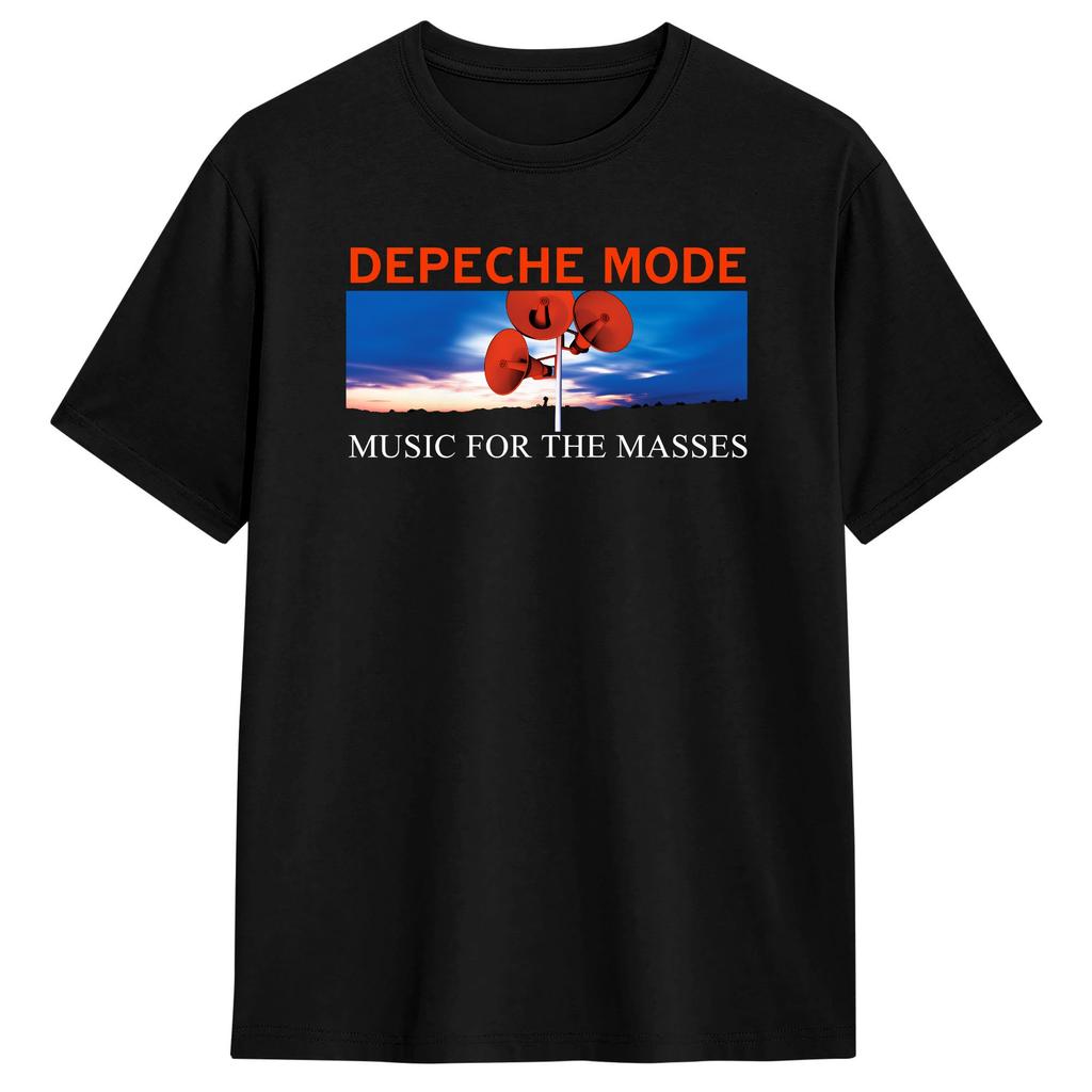 Strand Depeche Mode Musik für die Massen Hip Hop T-Shirts Baumwoll-T-Shirt für Erwachsene Ästhetisches Muster Kurzarm-Oberteile
