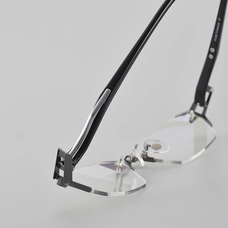 Brand High Definition Presbyopia Glasses Frame Men Women Rimless Square Eyeglasses Reading Glasses