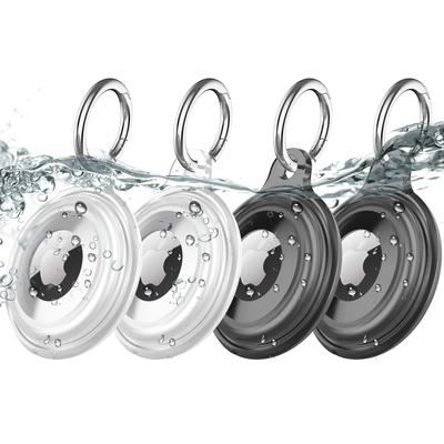 Set of 4 AirTag Case IPX8 Whole Body Easy To Suitable for Pet AirTag Key Chain Waterproof, Anti-vibration, Anti-scratch, Lightweight, Install, Ropes,