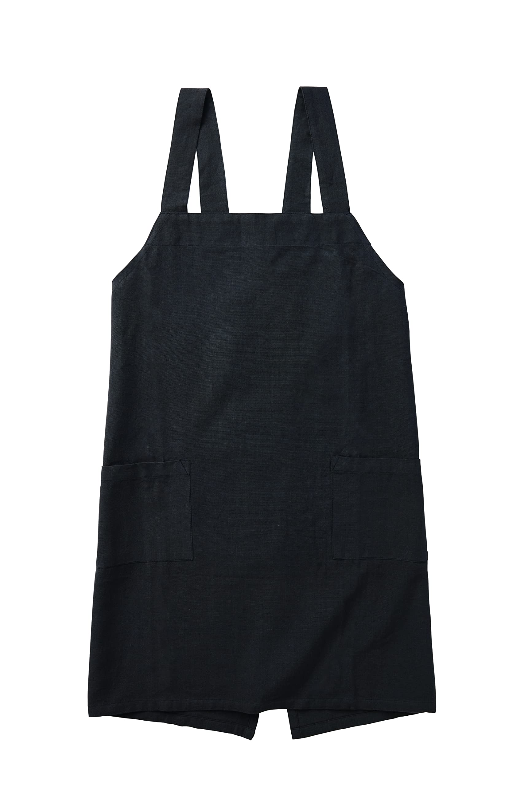 

Rep habituel Frosty Back Cross Length 73 x Width With Machine For For For 500125 Apron, Block, Plain, 100cm, Pocket, 100% Cotton, Washable, Women, чёрный