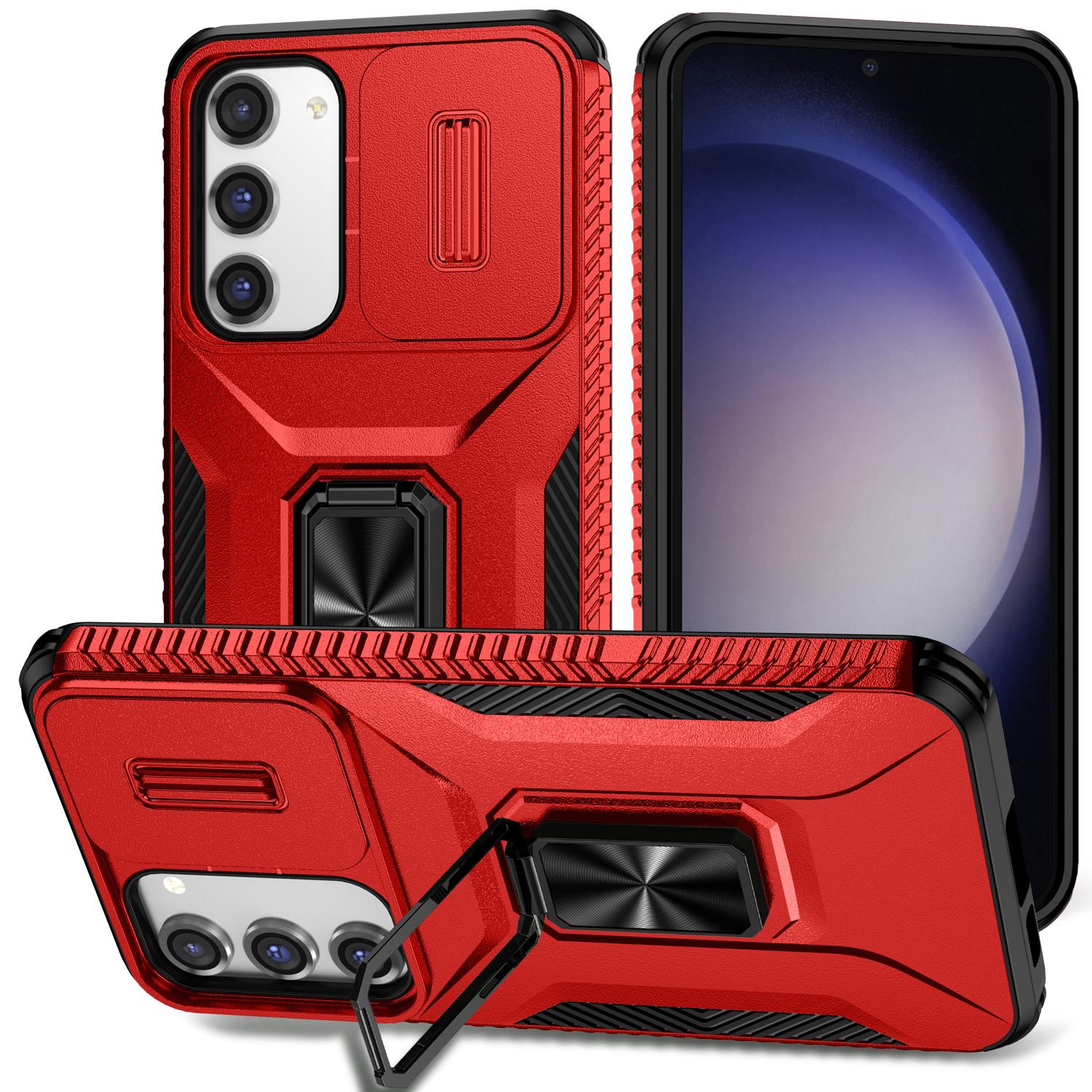 

For Samsung Galaxy S23+ Case Camshield Kickstand TPU+PC Anti-Slip Phone Cover E
