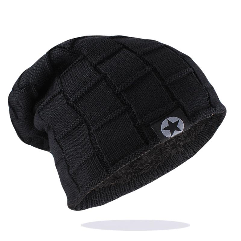 Mütze Weiche Unisex-Beanie-Mütze aus gestrickter Wolle, warme Wintermütze, dicke, weiche Stretch-Mütze für Damen und Herren, modische Skullies und Beanie