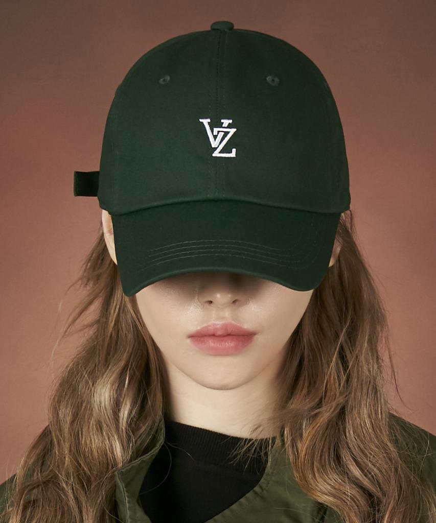Bajal Monogram Soft Oversized Ball Cap Green