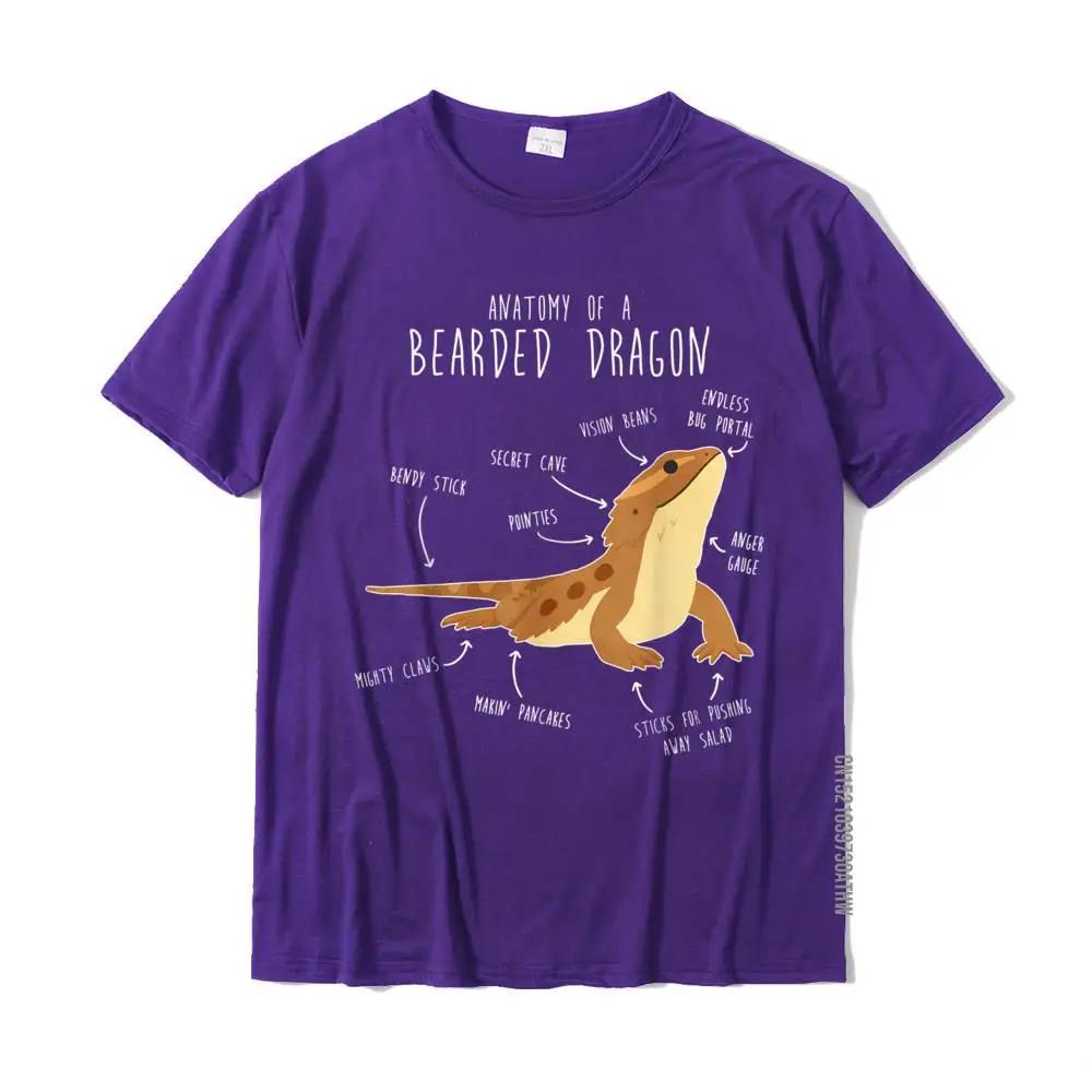 Anatomy Of A Bearded Dragon Funny Pet Reptile Lover T-Shirt Fashionable Young Tshirts Cotton Tops T Shirt Normal