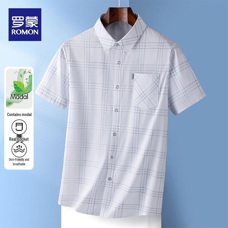 

Luomeng Men s Short Sleeve Modal Blend Casual Tops L
