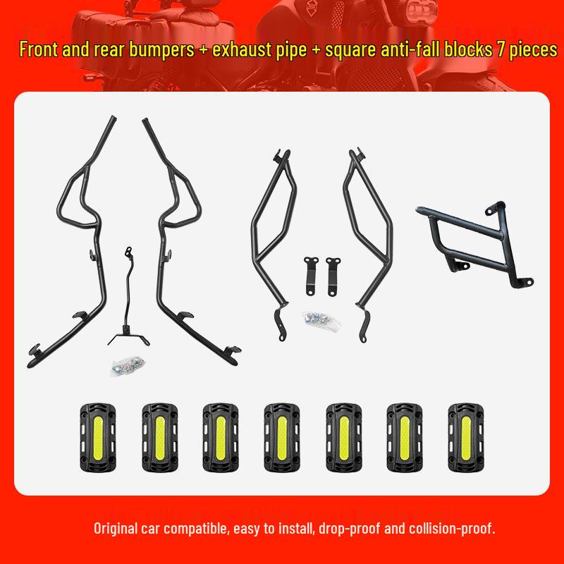 Kymco Dink G150 Scooter Bumper Crash Bar: Full Front & Rear Protection for 26 Models