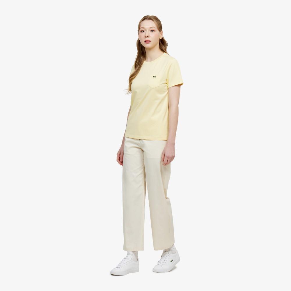 [lacoste] Women's Basic Pocket Short-Sleeve T-Shirt TF556E-56G107