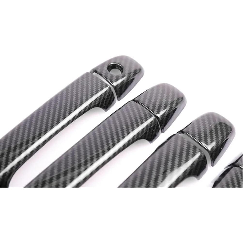 Compatible with Subaru WRX WRX STI 2015 2016 2017 2018 2019 2020 Carbon Fiber Car Door Handle Cover Pad Sticker Overlay(Carbon Fibre)