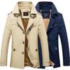 Chaqueta de trabajo informal para hombre, gabardina de algodón, chaqueta de terciopelo para otoño e invierno para hombre