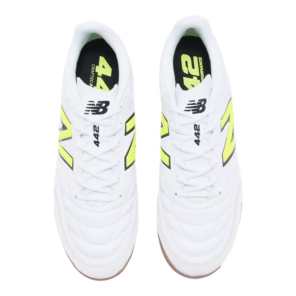 New Balance 442 V2 Team Leder Bequeme Schlichte Passform Low Top Trainingsschuhe Unisex Sneaker Weiß MS42IIB2