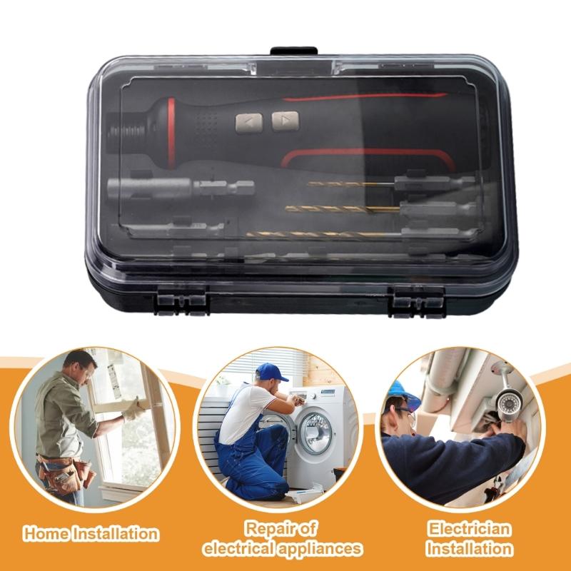 Electric Screwdriver Set 41 in 1 Cordless Screwdriver LED Shadowless Lighting Rechargeable for Household Repair