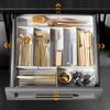 yazi Cutlery Telescopic Cutlery Kitchen 3 Side Cutlery Chopstick Organizing Telescopic Fixed Suction Cup Included on 4 Case, Tray, Storage, Drawer,
