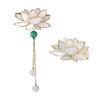 Magnetic Clasp Brooch With Rhinestones for Evening Gowns Tassels Lotuses Designs Multipurpose Accessory for Bags or Hats