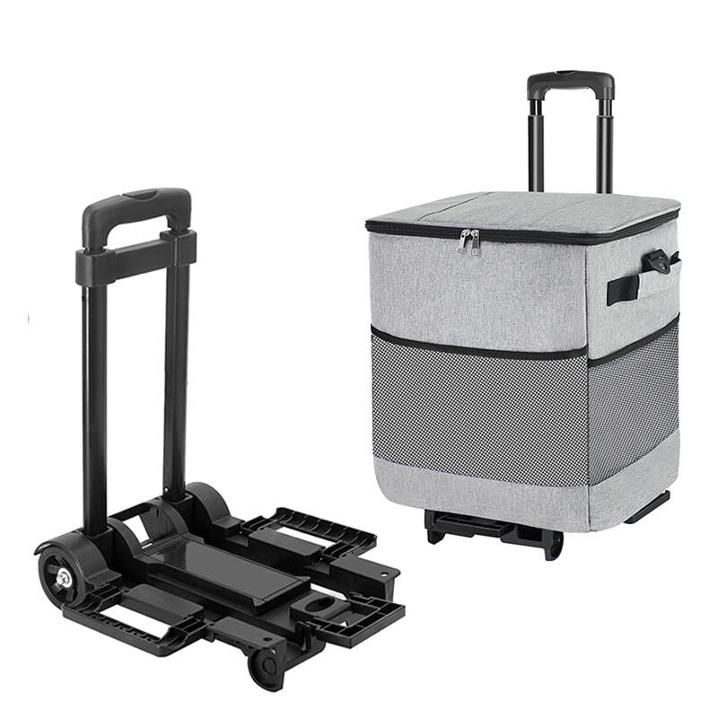 ZHJINGYU Foldable Insulated Shopping Trolley