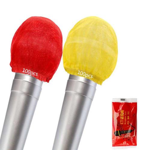 

Disposable Nonwoven Microphone Covers, Noise Reduction, for Microphone Lectures and Karaoke (200 Pieces)