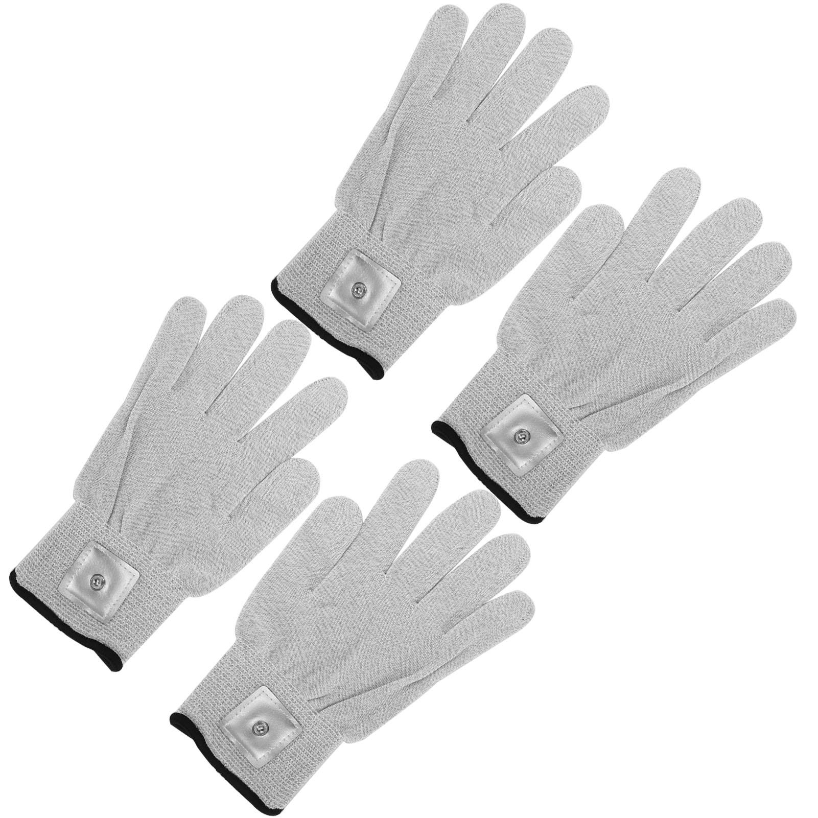 

2 пары электродных перчаток, электротерапевтический массажер, износостойкие перчатки для аппарата TENS