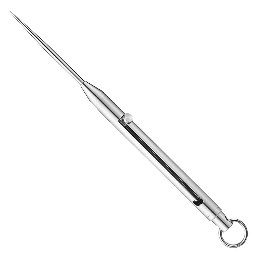 Titanium Telescopic Toothpicks Keychain Integrated Design Telescopic Toothpick Titanium Protective Case Holder Pocket Toothpick