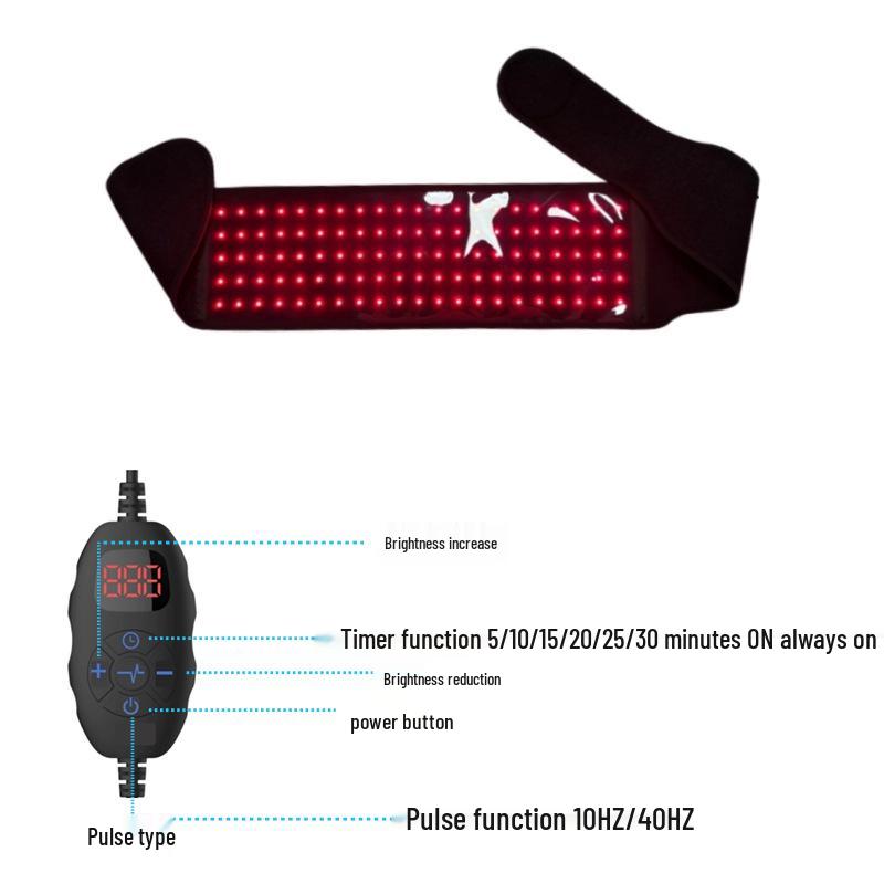 Red Light Infrared Therapy Waist Belt for Back Pain Relief