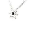 Les Trésors De Lily [I2601] - Silver Necklace 'Jesse Noir De Jais' Silver-black (rhodium-plated) - 18 Mm