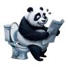 Funny Cat Dog Fox Tiger Animal on the Toilet Sticker Bathroom Toilet Cover Sticker Wall Sticker WC Home BathRoom Waterproof Decoration S353