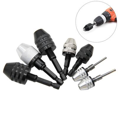 Quick Change Keyless Drill Bit Chuck Hex Shank Adapter Converter Tool Electric Micro Motor Clamp Chuck Grinder Drill Chuck