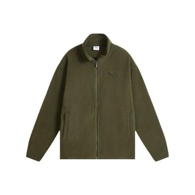 Sports Casual Stand Collar Zipper Long Sleeve Fleece Jacket Men Jackets 686093-82