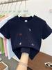 Kids Summer Cotton Cartoon T Shirt Loose Round Neck Short Sleeve Casual Top For Boys And Girls