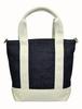 Plex Canvas Tote Size Denim Black x Ivory 2-Way Bag, S, SFA-0117S,