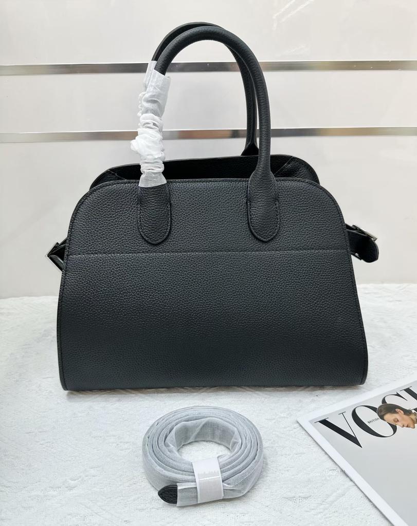 THE * ROW star with the same Margaux 15 inch handbag old money wind tote bag leather big bag suede bag