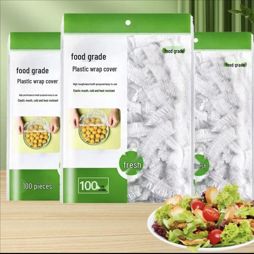 Disposable Food-Grade PE Cling Film Cover: Tear-Free, Thickened, Anti-Odor, Fresh-Keeping Household Wrap