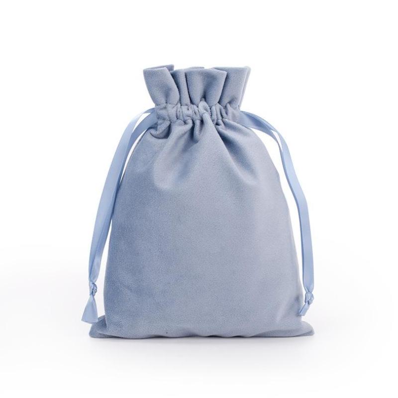 Luxury Velvet Drawstring Pouch Jewelry Storage Gift Wrapping Bag Reusable Dust-proof Bags for Party Favor Wedding Gift