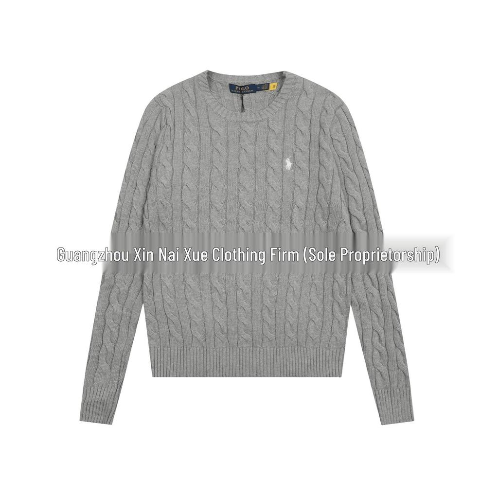 Hochwertiger Ralph RL Klassischer Unisex Strickpullover