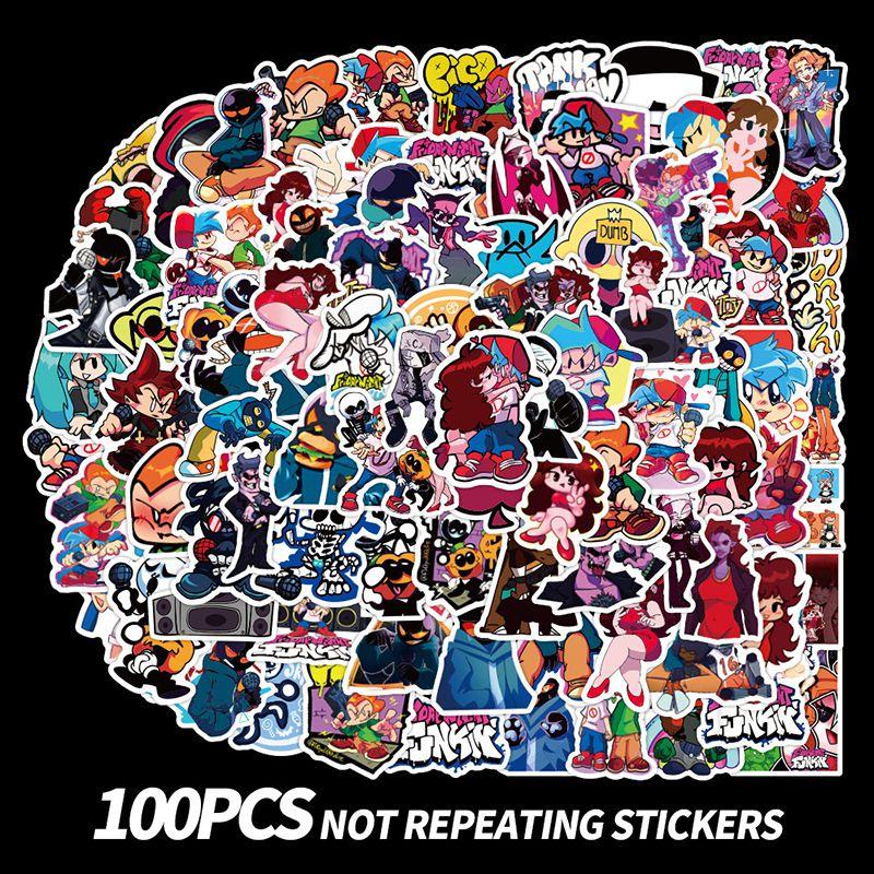100pcs Night Friday Funkin Sticker Pack Set Game Diy Imposter Waterproof Decal
