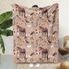 Couverture douillette douce et chaude pour la sieste Motif cheval Couverture jetée en flanelle Parfaite pour la literie le canapé la décoration de la maison Lavable en machine Toutes saisons