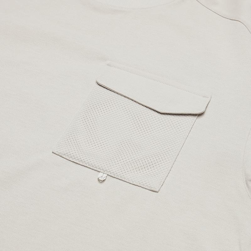 FILA Explore Series Minimalist Style Casual Versatile Short Sleeve T-Shirt Women Tops Rice-Color A11W527126F-BG